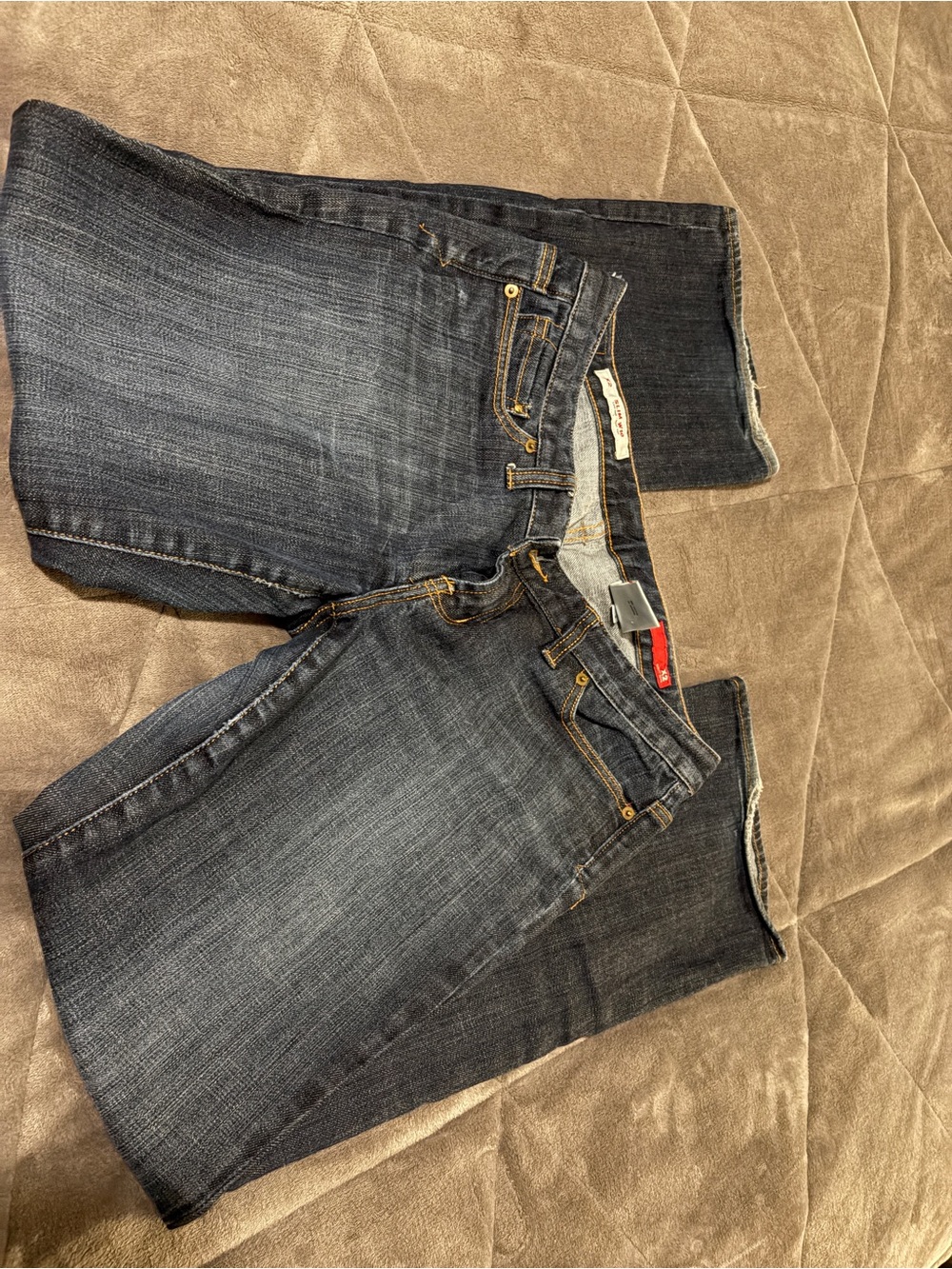 X2 Women's Straight Jeans in Dark Blue Denim